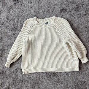Aerie Cream Knit Sweater